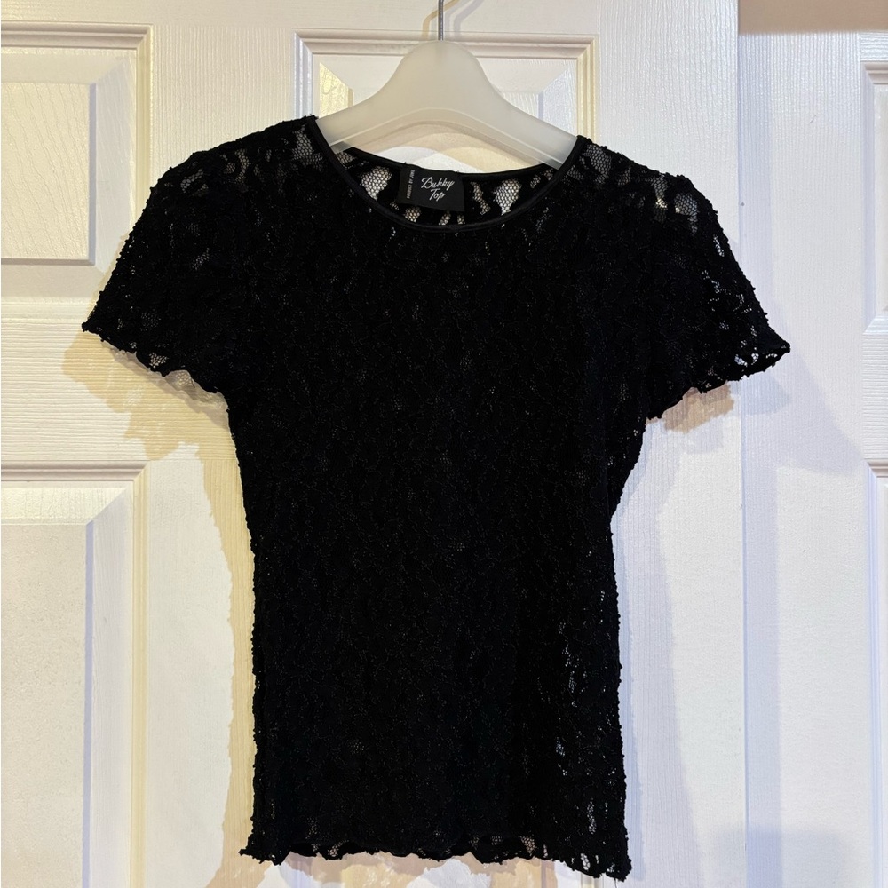 Vintage Black Lace Top